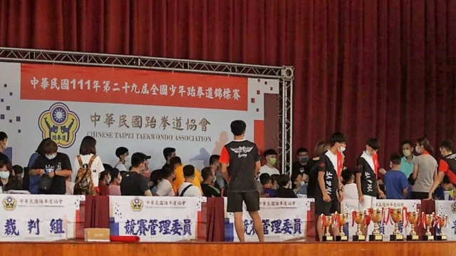 縣市代表隊今天在南投中興國中體育館。召開領隊會議並過磅。姚瑞宸攝