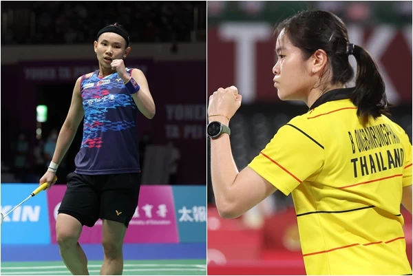 戴資穎(左)對布莎南已經獲得9連勝。合成照片
