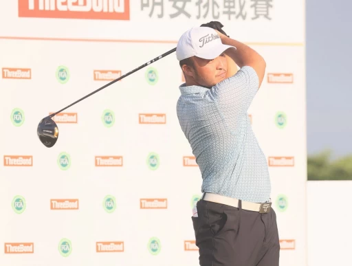 第一回合王宥崴67桿 5暫並列第二。鍾豐榮攝影