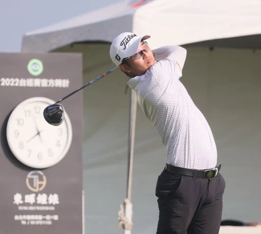 第一回合蔡宗佑67桿 5暫並列第二。鍾豐榮攝影