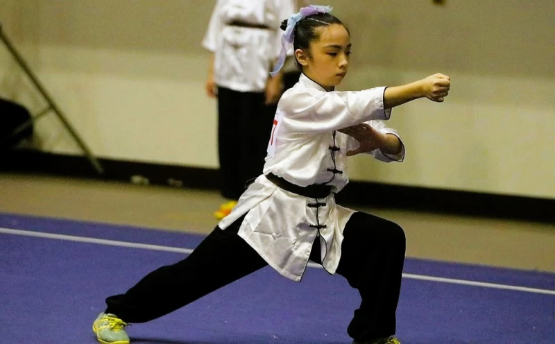 林瑞憶「國小女子組24式太極拳」中奪得銀牌。姚瑞宸攝