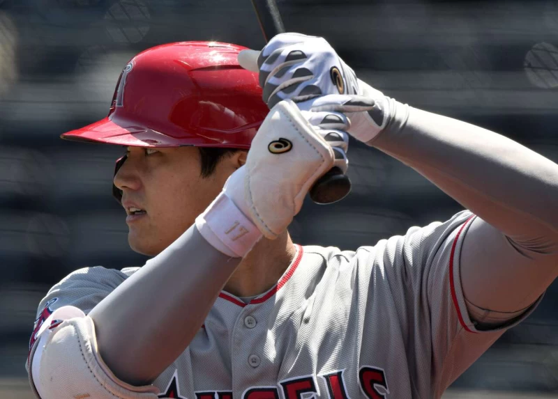 大谷翔平勝投超過指標10勝，8月起他補上10轟，確保打擊火燙是連莊MVP最好保證。法新社