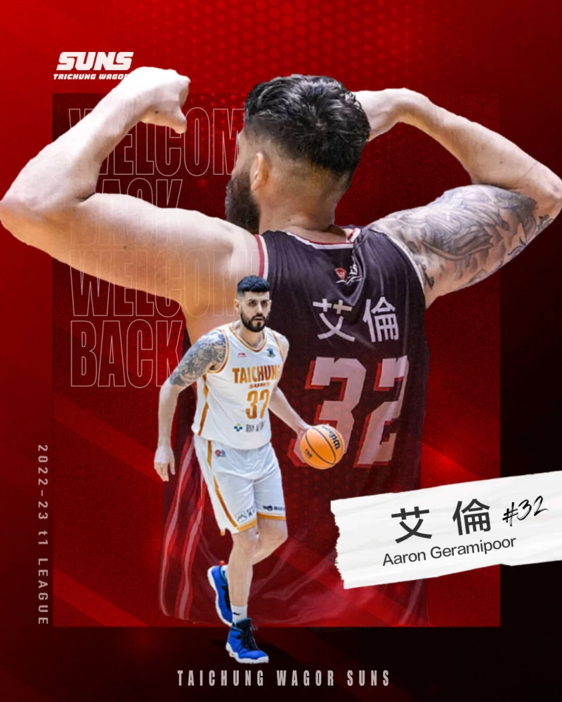 艾倫（Aaron Geramipoor）續約，即將在2022-2023 T1賽季強勢回歸。官方提供
