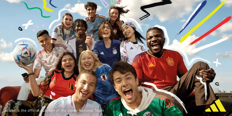 adidas 本屆世足推出的七國國家隊球衣皆由回收塑膠製成球員版,以HEAT.RDY涼感針織面料提升透氣度,球迷版則以吸濕排汗的AEROREADY面料帶來絕佳穿著體驗。官方提供