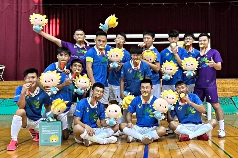 嘉義縣五人制奪全民運男子組金牌。（圖：取自嘉義天晴足球俱樂部粉專）