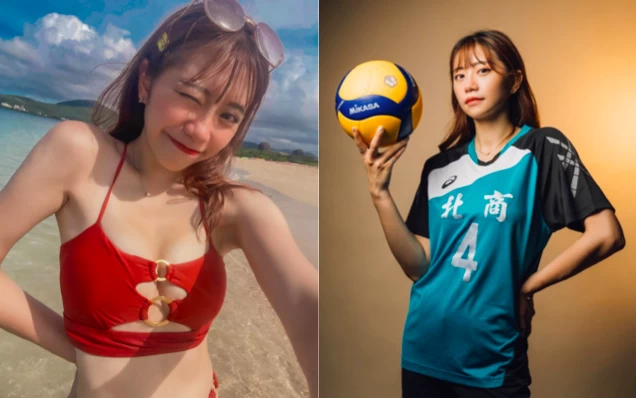 曾經上過表特版的排球美少女姍姍。球關注提供