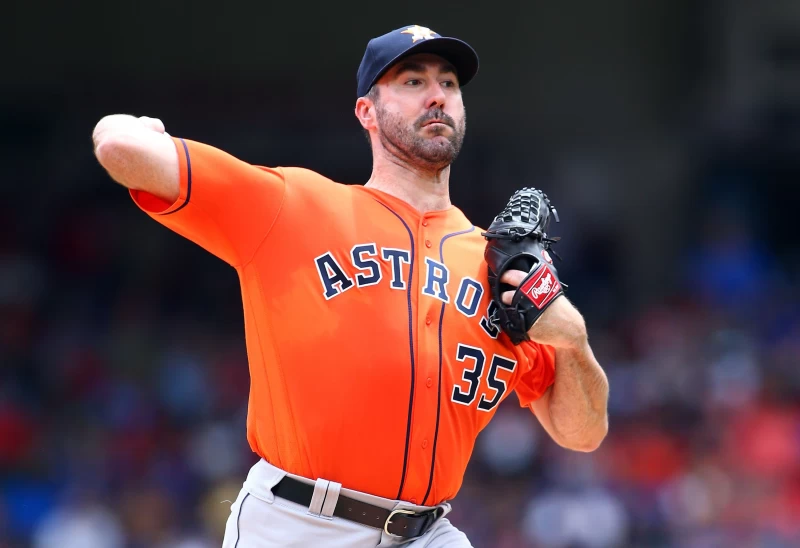 太空人王牌老將韋蘭德(Justin Verlander),防禦率1.74,今年塞揚獎的大熱門。法新社
