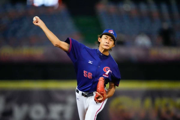 林振瑋先發好投因指甲斷裂提前退場。WBSC提供