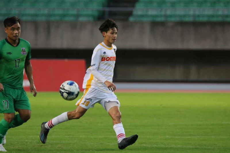 AC Taipei黃聖傑甫從U23中華隊歸隊。台北競技提供