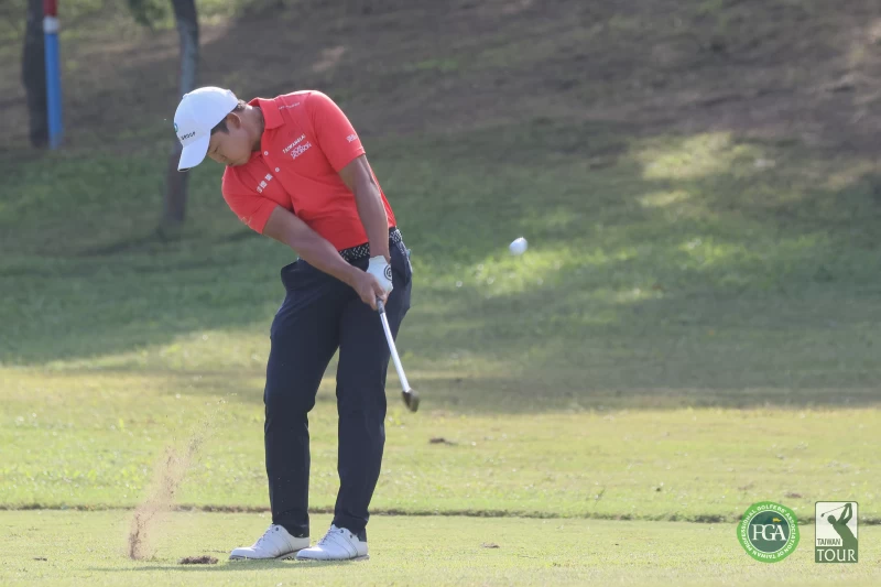 李玠柏以兩回合總桿136桿 8暫並列領先。TPGA提供/葉勇宏攝