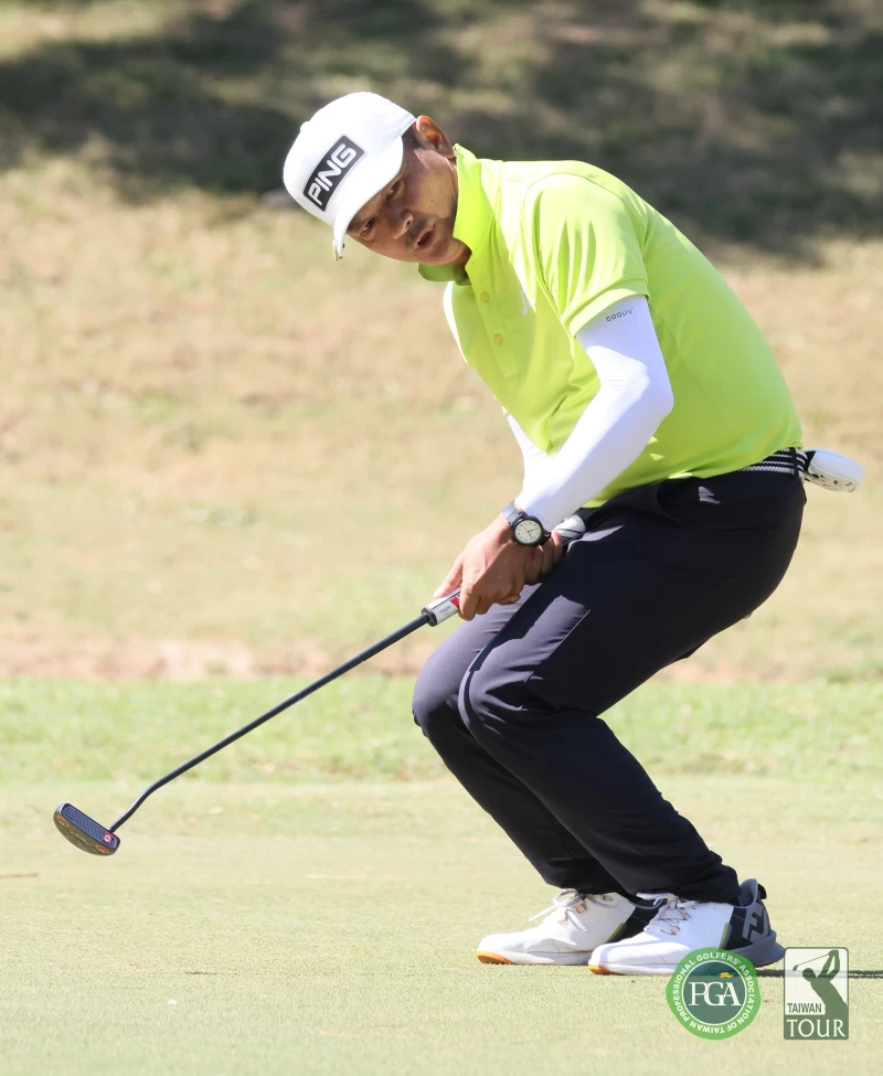 林文堂以兩回合總桿137桿 7暫居第三。TPGA提供/葉勇宏攝