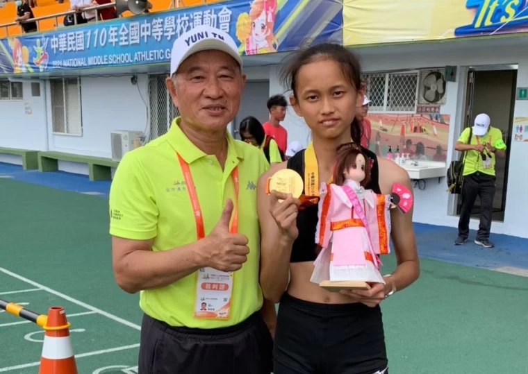 蕭宇倢最尊敬的裁判長陳楙樟。蕭宇倢提供