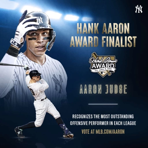 「法官」賈吉(Aaron Judge)未來出處引人矚目。摘自洋基推特