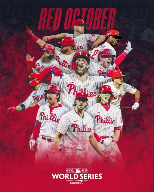 費城費城人系列賽拿下4勝1敗，順利挺進世界大賽。摘自費城人推特