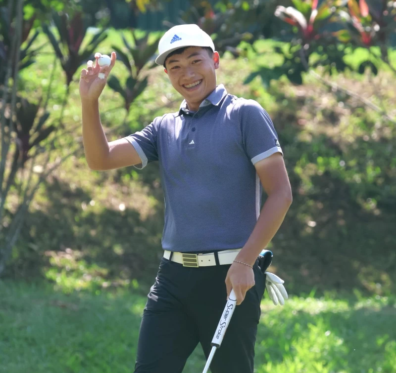第二回合陳裔東70.68以 6暫列第五。鍾豐榮攝影