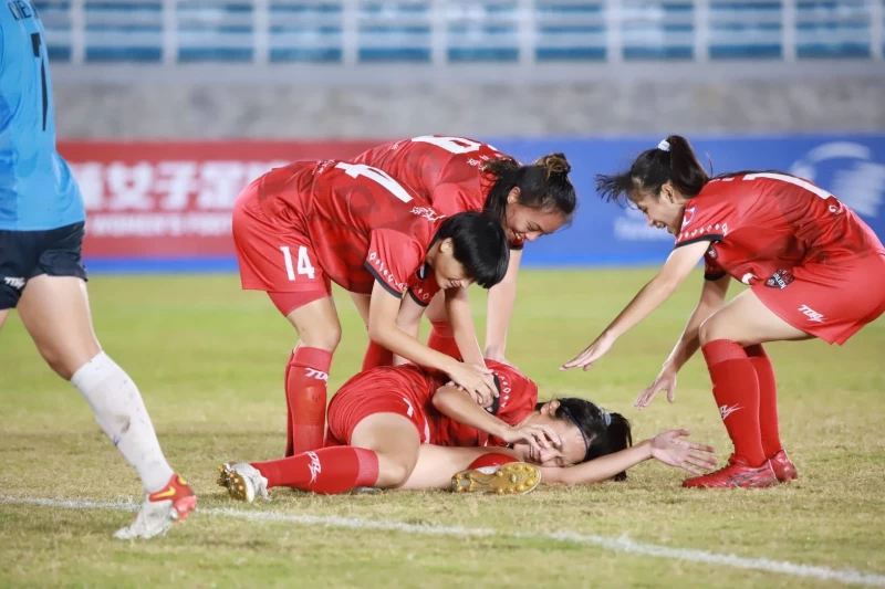 陳雅惠再度成為花蓮女足的關鍵球員。花蓮女足提供