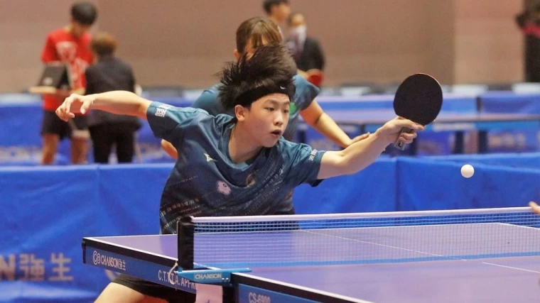 16歲小將張佑安連續兩年在全國錦標賽混合雙打稱霸。姚瑞宸攝