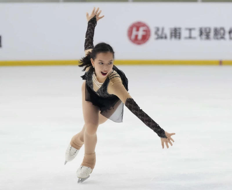 世界排名37名的成年女子組丁子涵短曲領先。大會提供