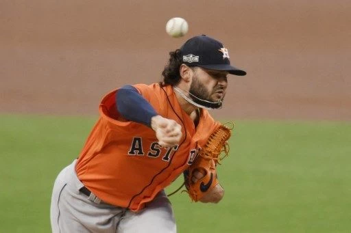 太空人先發投手麥考倫斯(Lance McCullers)被夯出5支全壘打。法新社