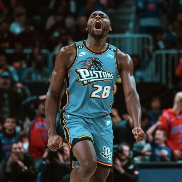 活塞先發中鋒Isaiah Stewart是先發最佳表現。摘自活塞推特
