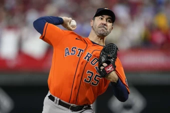 韋蘭德(Justin Verlander)總算回神,繳出5局失1分好投。摘自太空人推特