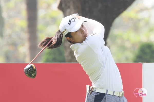 曾彩晴首回合低於標準桿1桿的71桿暫並列第一。TLPGA提供/葉勇宏攝