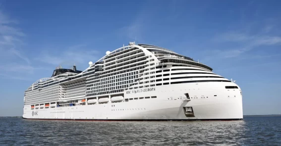 地中海世界歐羅巴(MSC World Europa)號。摘自官網