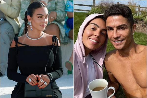 葡萄牙前鋒C.羅納度Cristiano Ronaldo女友喬姬娜(Georgina Rodriguez)。合成照片