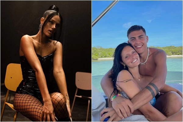 阿根廷前鋒狄巴拉Paulo Dybala女友奧麗安娜(Oriana Sabatini)合成照片