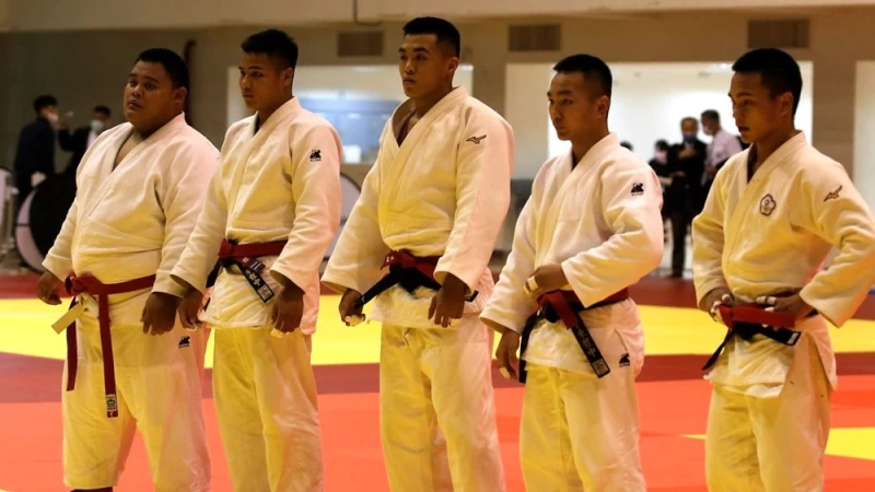 臺東體中A隊王文廷(左起)、翁王勇、孫立威、林柏安、林敬翔。姚瑞宸攝