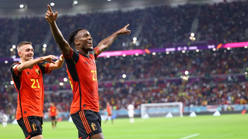 比利時僅靠著巴舒亞伊(Michy Batshuayi)射進的唯一1球獲勝。摘自官方推特