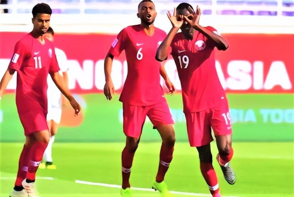 卡達男足國家隊。(取自FIFA世足官網)