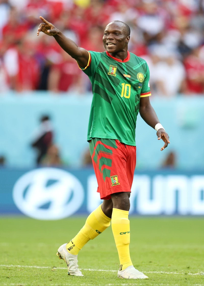 老將阿布巴卡爾（Vincent Aboubakar ）一傳一射。摘自官方推特
