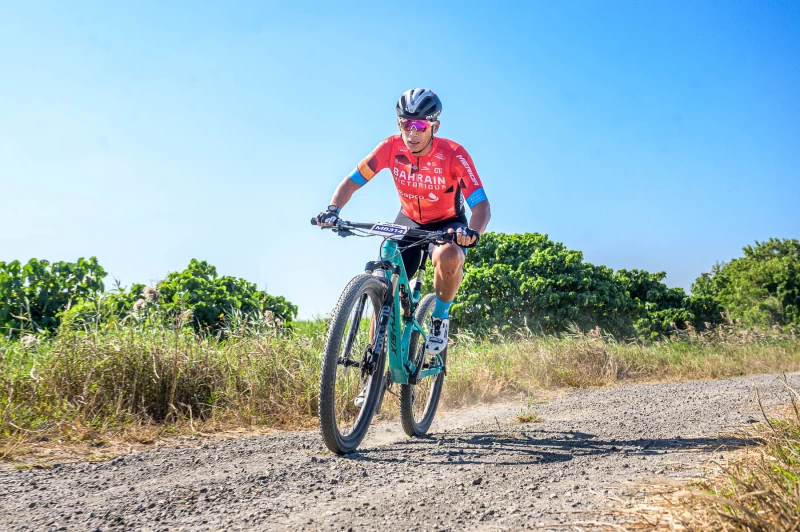 馮俊凱首次參加Gravel Fundo賽事登山車組輕鬆封王。輪動台灣運動協會提供