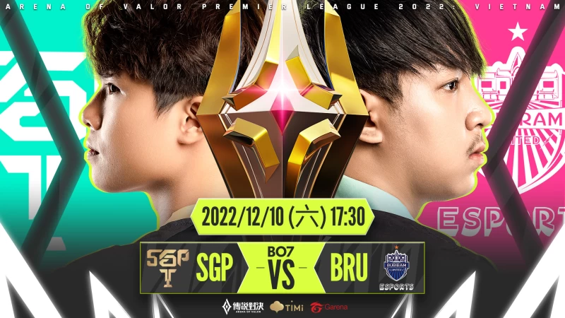 第二場比賽由SGP對上BRU。官方提供