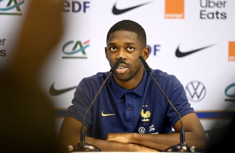 法國的登貝萊(Ousmane Dembele)。法新社