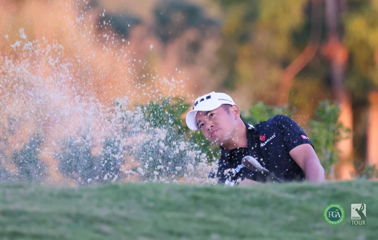 第一回合詹世昌以71桿 1暫並列第四。TPGA 林聖凱攝