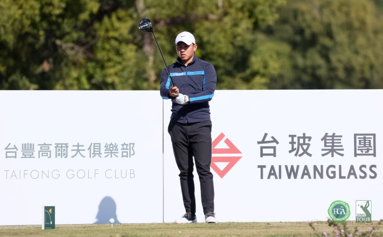 第一回合陳威勝71桿 1暫並列第四。TPGA 林聖凱攝