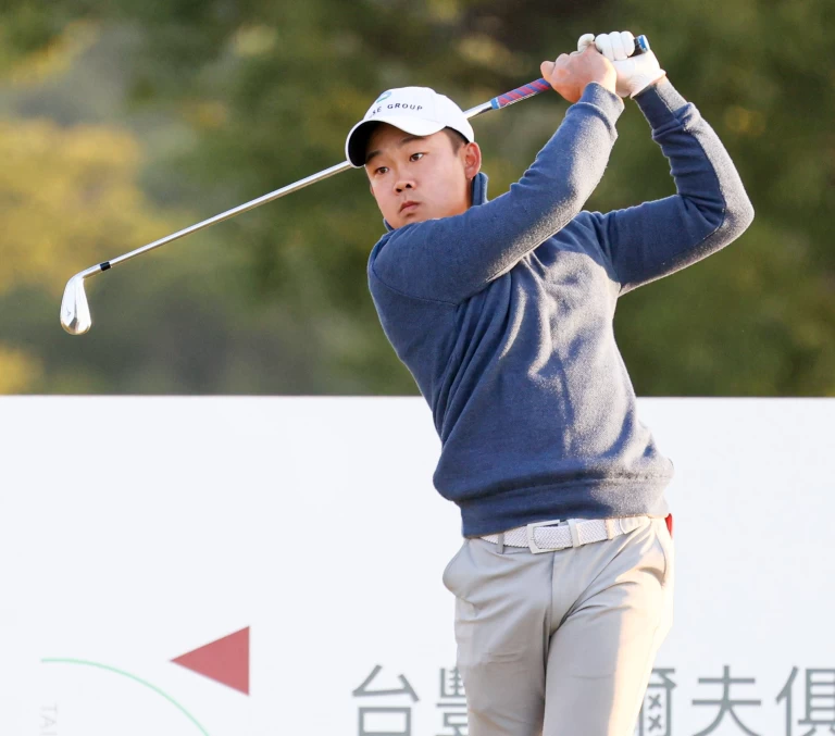 第二回合台灣選手李玠柏以70.70 4暫並列第三。TPGA提供/林聖凱攝