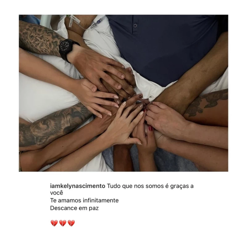 比利的女兒凱莉(Kely Nascimento)在 Instagram上透露了父親的死訊。摘自推特