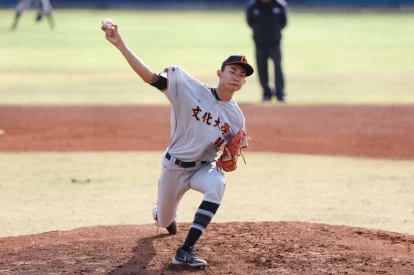 文化大學先發投手火球男林振瑋。大會提供