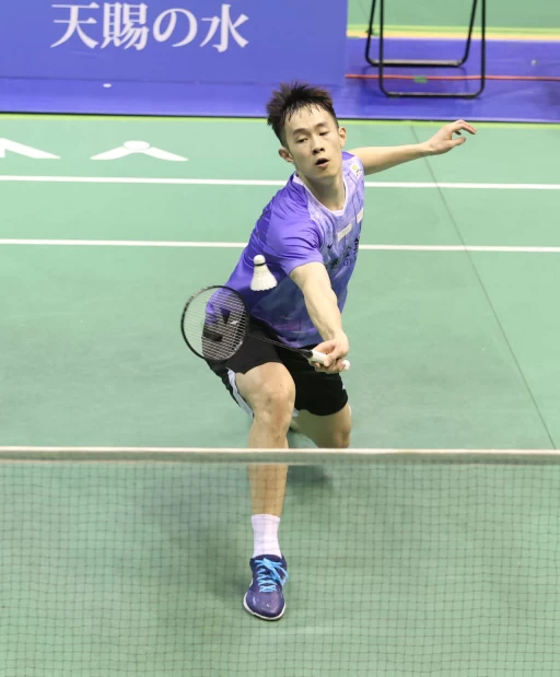戚又仁近五屆全排第四度闖進男單4強。李天助攝
