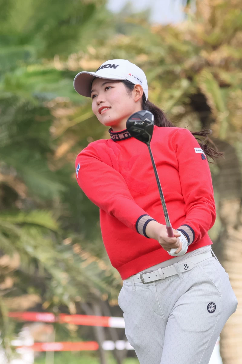 日本選手櫻井心那兩回合總桿141桿 3暫居第一。TLPGA提供/葉勇宏攝影