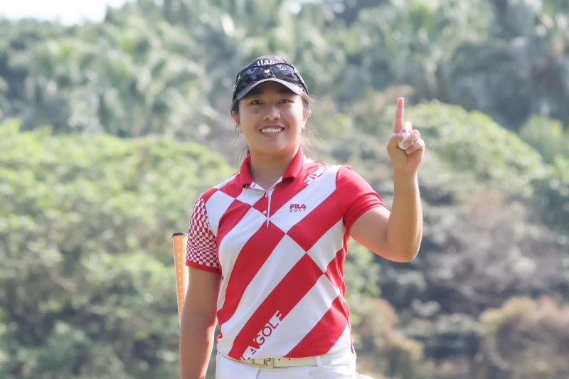 曾彩晴最終回合於第13洞一桿進洞。TLPGA提供/葉勇宏攝影