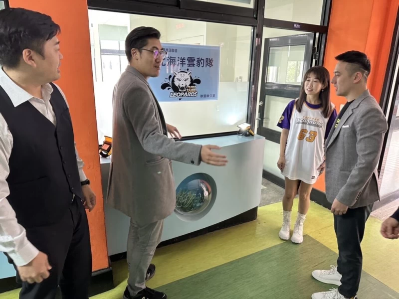 FS1聯賽台北海洋雲豹隊揭牌，正式宣告成軍。（取自台北海洋科技大學足球隊臉書粉專）