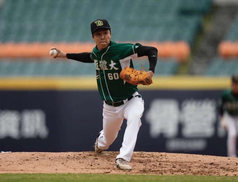 國立體大先發投手李重儀8.1局壓制。大會提供
