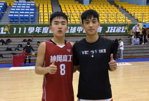 神岡溪湖兩大球星黃瀚陞(左)、金右翔亦敵亦友,既生瑜何生亮。大會提供