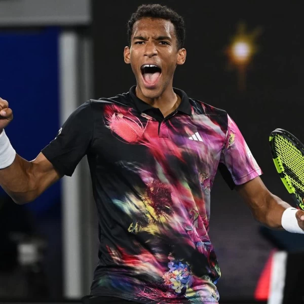 艾利亞森(Felix Auger-Aliassime)成唯一逃過詛咒的球員。資料照片