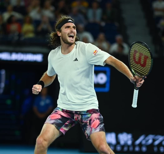 世界第4、希臘球星西西帕斯(Stefanos Tsitsipas)連三屆晉澳網男單4強。摘自ATP推特