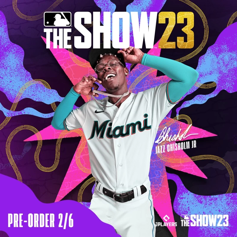 邁阿密馬林魚球星「爵士哥」齊森姆(Jazz Chisholm Jr.)成《MLB The Show 23》新年度的封面人物。摘自推特